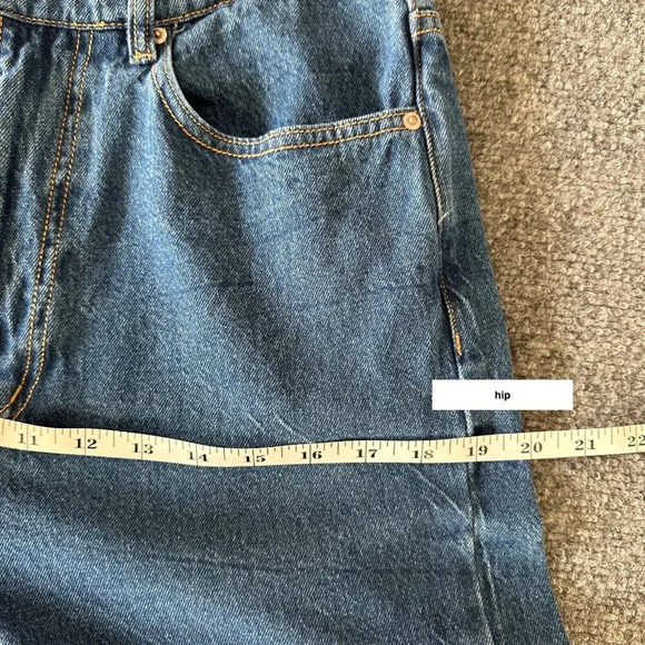 BDG Jeans Womens 28 Crinkle Blue Wash High Rise Loose Straight Leg Casual Denim - Picture 11 of 16